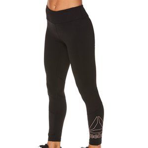 NWT Reebok 7/8 Mid Rise Rose Gold Logo Leggings